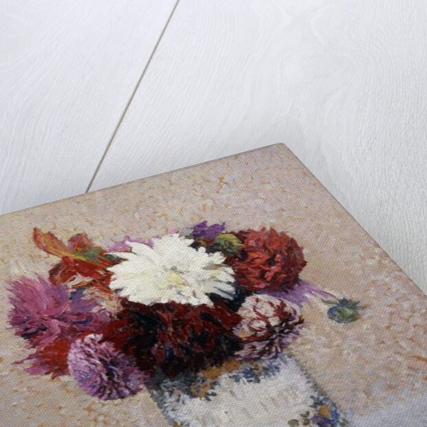 A Bouquet of Dahlias, by Henri Jean Guillaume Martin