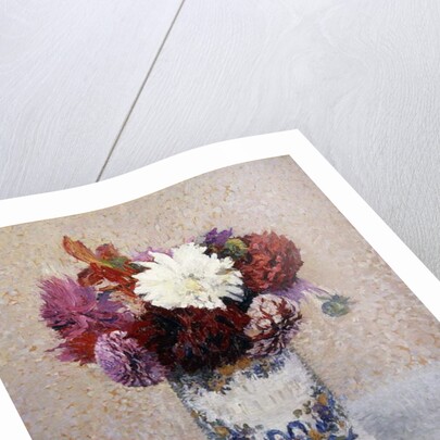 A Bouquet of Dahlias, by Henri Jean Guillaume Martin