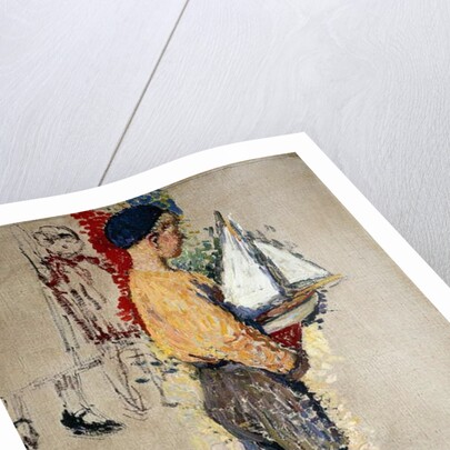 Boy with Boat; Garcon avec Bateau by Henri Jean Guillaume Martin