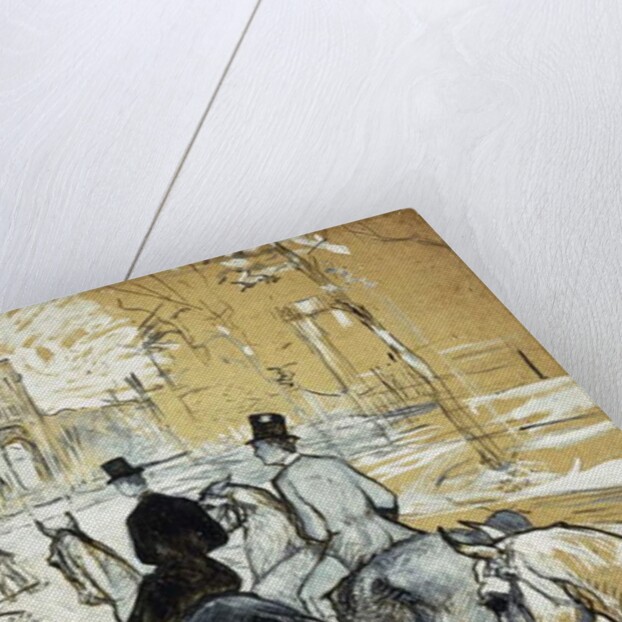 Horse-riders going toward the Bois de Boulogne; Cavaliers se Rendant au Bois de Bologne, 1888 by Henri de Toulouse-Lautrec