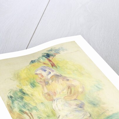 Young Peasant Eating an Apple by Pierre Auguste Renoir