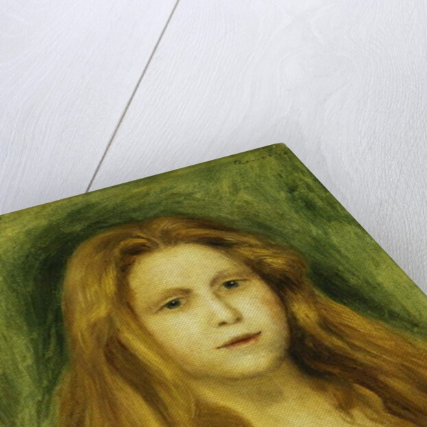 Head of Girl; Tete de Jeune Fille, 1888 by Pierre Auguste Renoir