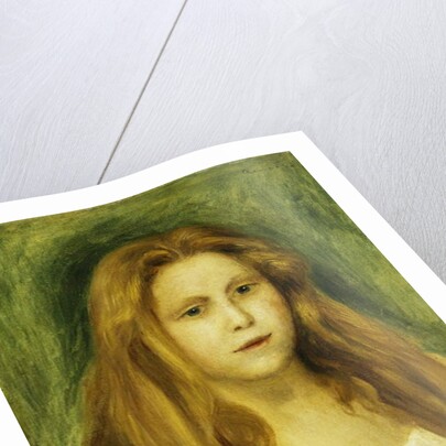 Head of Girl; Tete de Jeune Fille, 1888 by Pierre Auguste Renoir