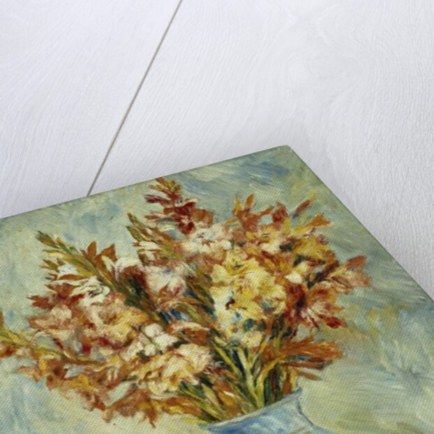 Gladioli in Blue Vase; Glaieuls au Vase Bleu, 1884 by Pierre Auguste Renoir