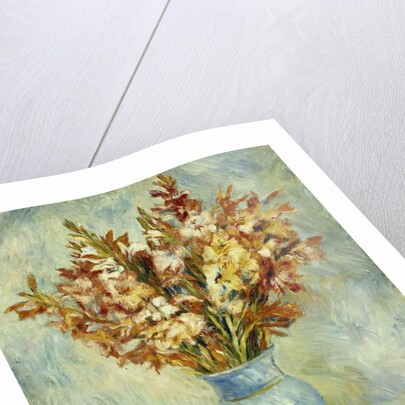 Gladioli in Blue Vase; Glaieuls au Vase Bleu, 1884 by Pierre Auguste Renoir