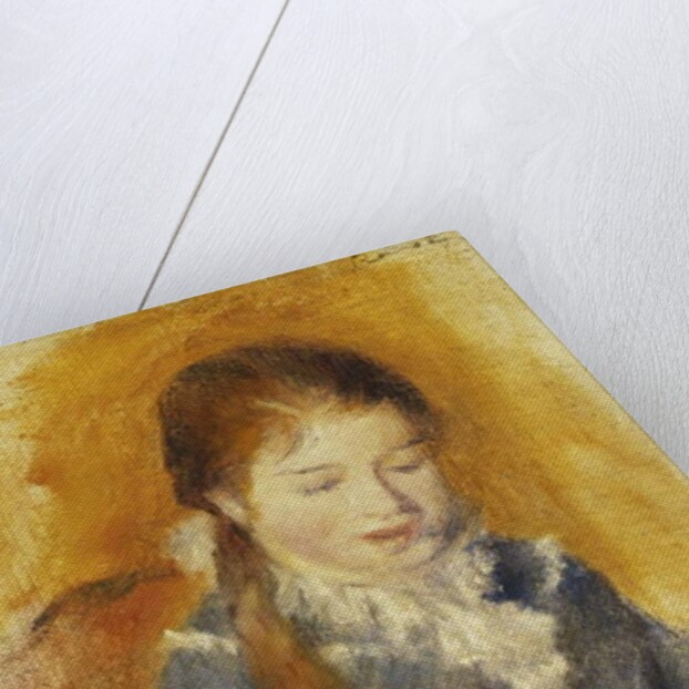 Girl with Dog; Fillette au Chien, c.1875 by Pierre Auguste Renoir