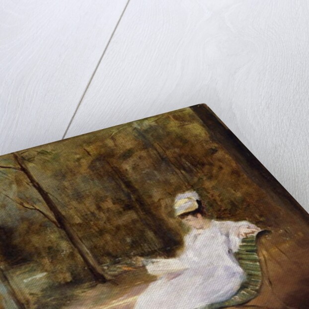 Sitting on a Bench; Sur le Banc, c.1848 by Eva Gonzales