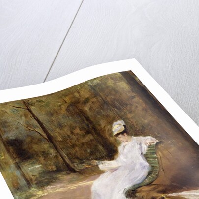 Sitting on a Bench; Sur le Banc, c.1848 by Eva Gonzales