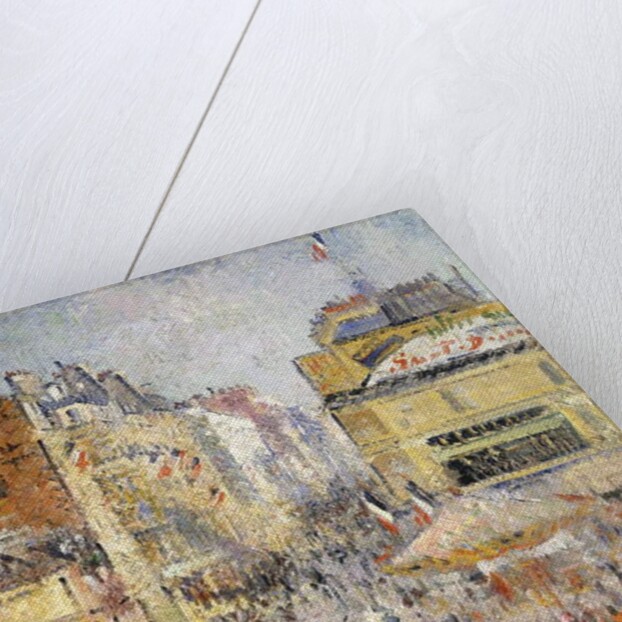 Bastille Day on Rue de Clignancourt, Paris; La Quartorze Juillet a Paris, la Rue de Clignancourt by Gustave Loiseau