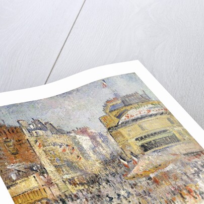 Bastille Day on Rue de Clignancourt, Paris; La Quartorze Juillet a Paris, la Rue de Clignancourt by Gustave Loiseau