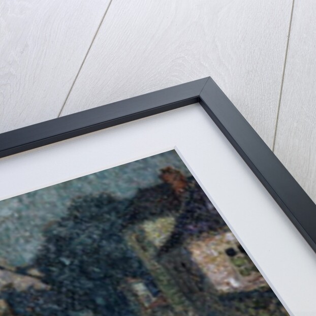 Houses on the Canal, Nemours; Maisons sur le Canal, Nemours, by Henri Eugene Augustin Le Sidaner