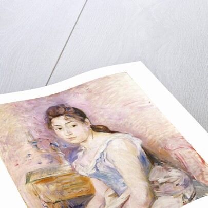Young Woman in a Blue Corset; Jeune Fille au Corset Bleu, 1891 by Berthe Morisot