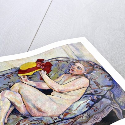 Nude Reaching on a Sofa; Nu Allonge sur un Canape, 1928 by Marie Clementine (1865-1938) Valadon