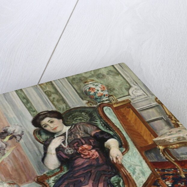 A Woman Sitting in a Chair; Femme Assis dans un Fauteuil, 1911 by Henri Lebasque