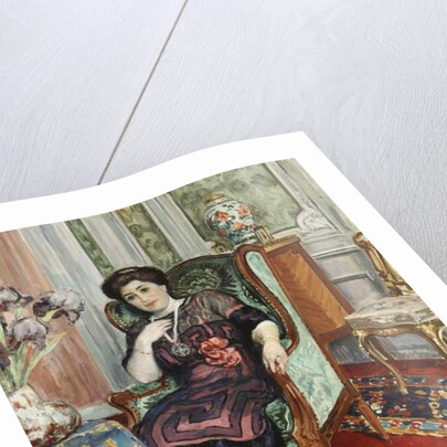 A Woman Sitting in a Chair; Femme Assis dans un Fauteuil, 1911 by Henri Lebasque