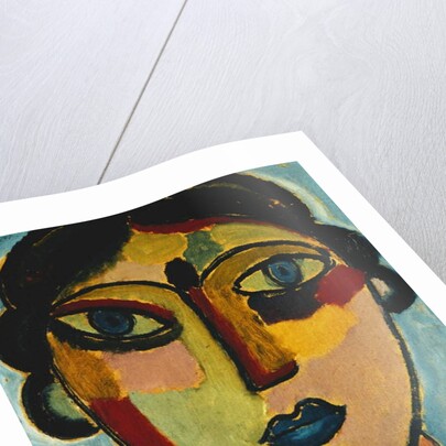 Blue Mouth; Blauer Mund, 1917 by Alexej von Jawlensky