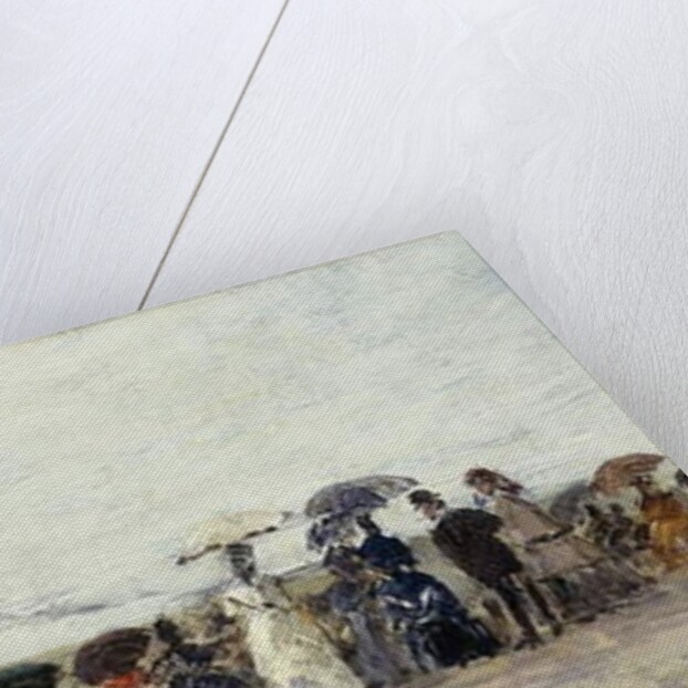 Trouville, Beach Scene; Trouville Scene de Plage, 1879 by Eugene Louis Boudin