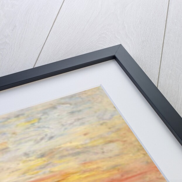 Low Tide - Shore and Fishermen at Sunset; Maree Basse - Rivage et Pecheurs au Coucher du Soleil, 1862 by Eugene Louis Boudin