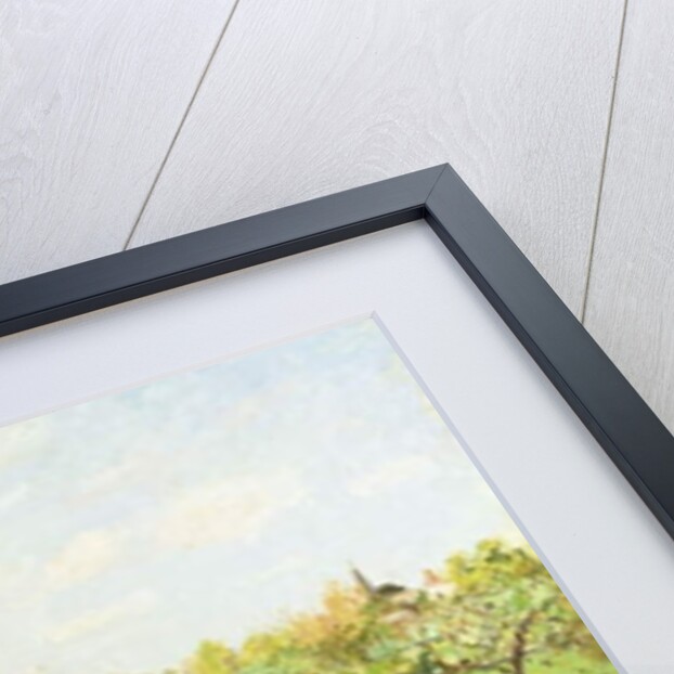 Morning, Spring, Grey Weather, Eragny; Matin, Printemps, Temps Gris, Eragny, 1900 by Camille Pissarro