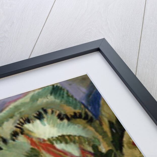 Teapot, Bottle and Red Flowers; Teekanne, Flasche und Rote Blumen, 1912 by Ernst Ludwig Kirchner