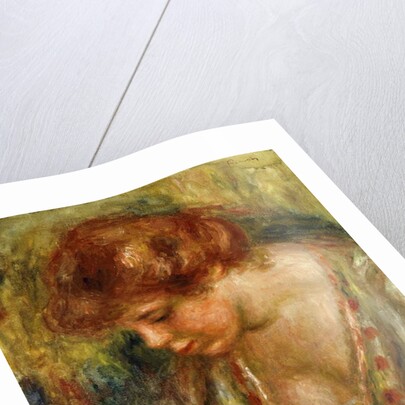 Profile of Andree with Head Bowed; Profil d'Andree Penchee, c.1917 by Pierre Auguste Renoir