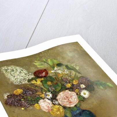 Vase of Flowers; Vase de Fleurs, by Odilon Redon