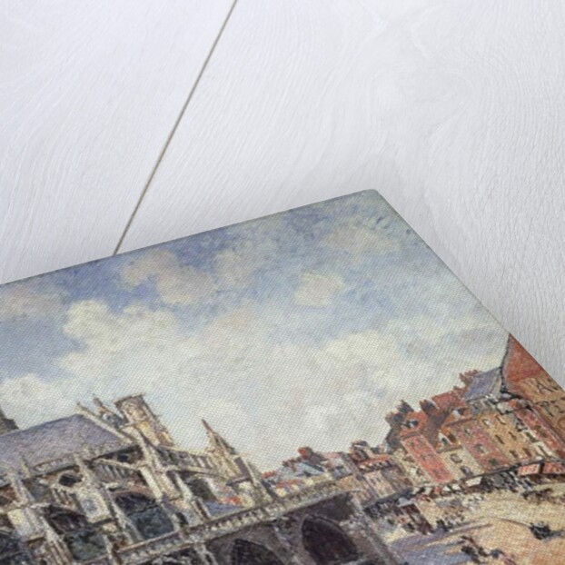 The Church of Saint Jacques in Dieppe in the Morning Sun by Camille Pissarro