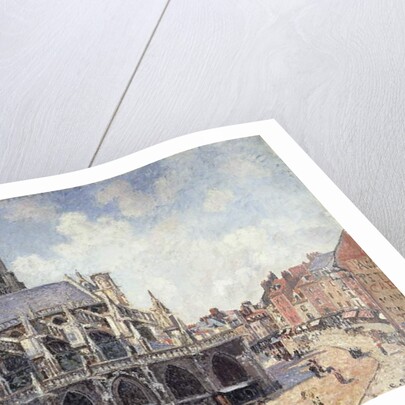 The Church of Saint Jacques in Dieppe in the Morning Sun by Camille Pissarro