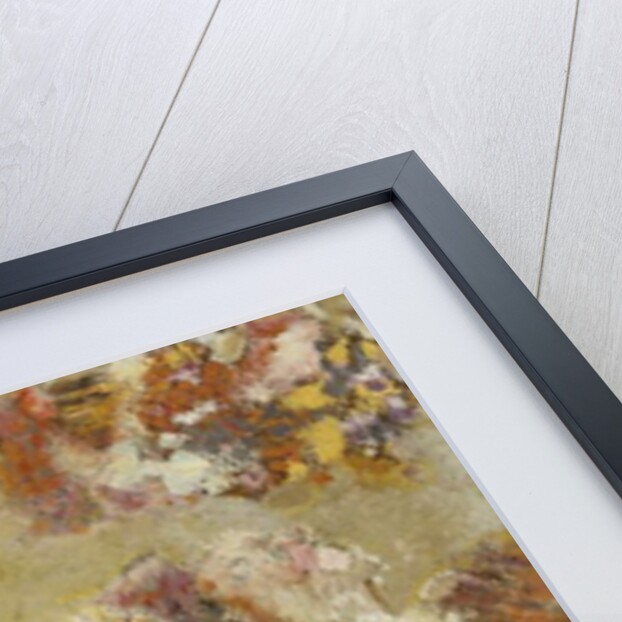 Woman in Profile with Butterfly and Flowers; Femme de Profil avec Papillon et Fleurs, by Odilon Redon