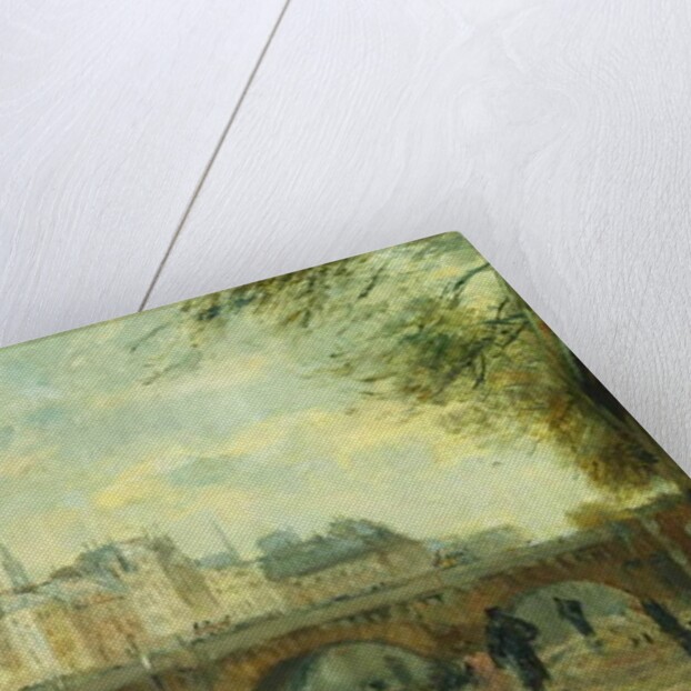 The New Bridge of the City; Le Pont Neuf de la Cite by Albert-Charles Lebourg