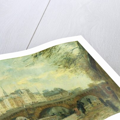 The New Bridge of the City; Le Pont Neuf de la Cite by Albert-Charles Lebourg