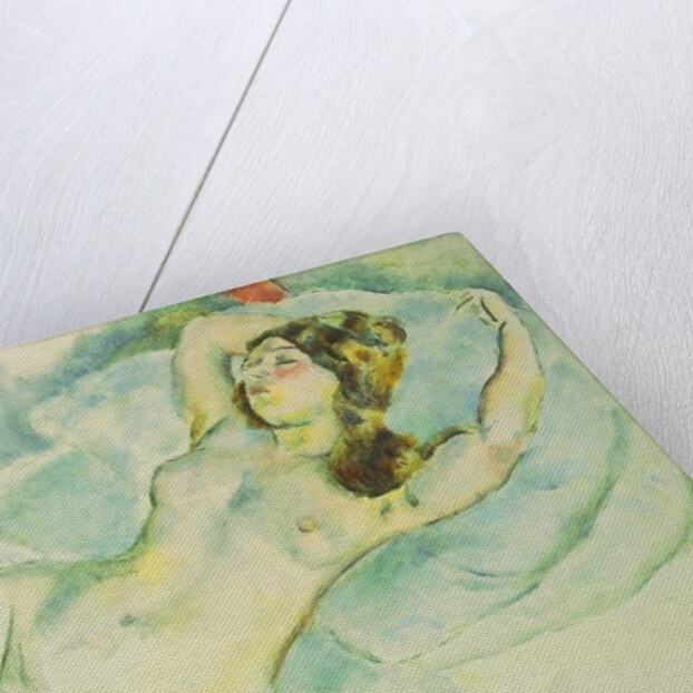 Nude Woman Reclining; Femme Nue Allongee, 1920-1925 by Jules Pascin