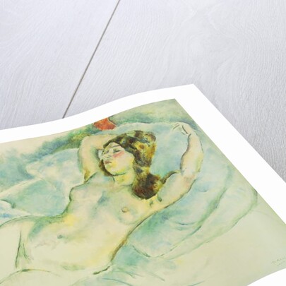 Nude Woman Reclining; Femme Nue Allongee, 1920-1925 by Jules Pascin