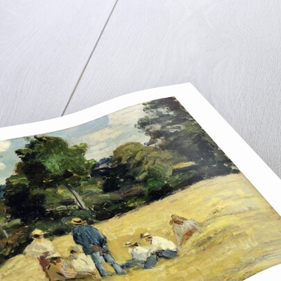 The Harvesters Rest, Montfoucault; Le Repos des Moissoneurs, Monfoucault, 1875 by Camille Pissarro