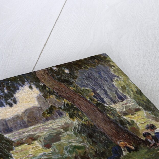 Relaxing in the Au; Rast in der Au by Carl Moll