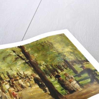 Walkers in the Tiergarten; Spazierganger im Tiergarten, 1918 by Max Liebermann