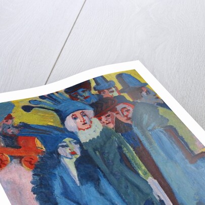 Street Scene; Strassenszene, 1913 by Ernst Ludwig Kirchner