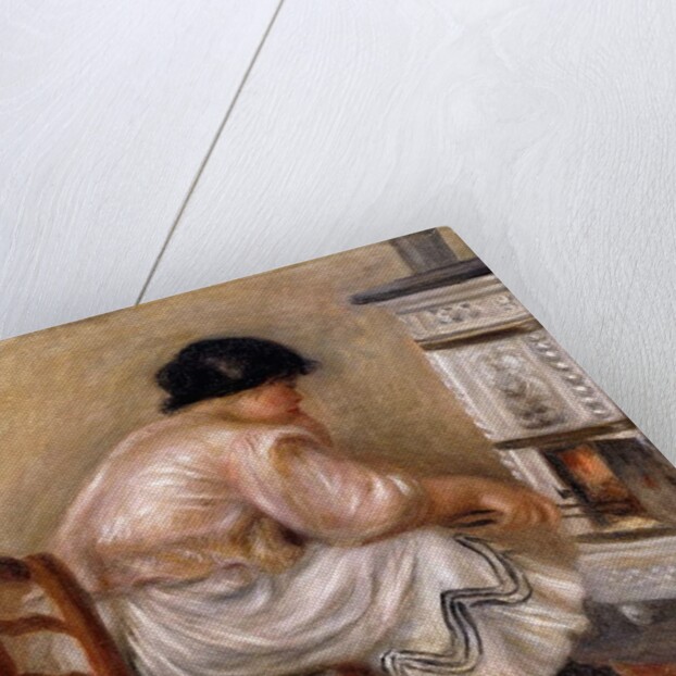 Woman at the Corner of the Stove; Femme au Coin du Poele, 1912 by Pierre Auguste Renoir