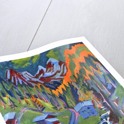 Sertig Path in Summer; Sertigweg im Sommer, 1923 by Ernst Ludwig Kirchner