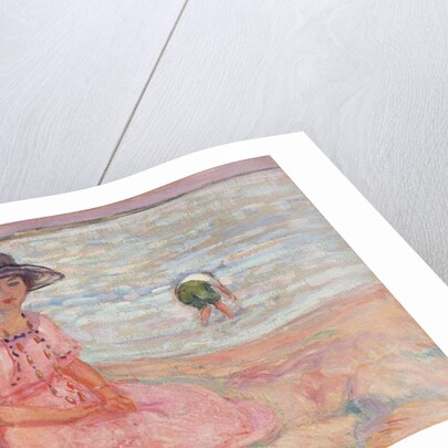 Woman in the Pink Dress by the Sea; Femme a la Robe Rose au bord de la Mer, c.1920 by Henri Lebasque