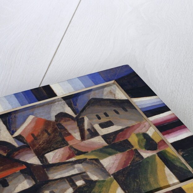 House in the Landscape; Hauser in Landschaft, c.1920 by Arthur Segal