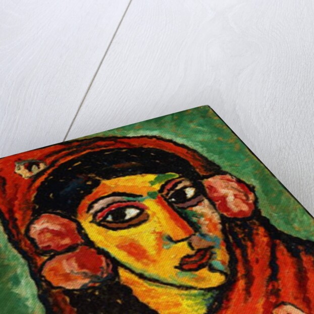 Spanish Girl with a Red Scarf; Spanierin mit rotem Schal, c.1912 by Alexej von Jawlensky