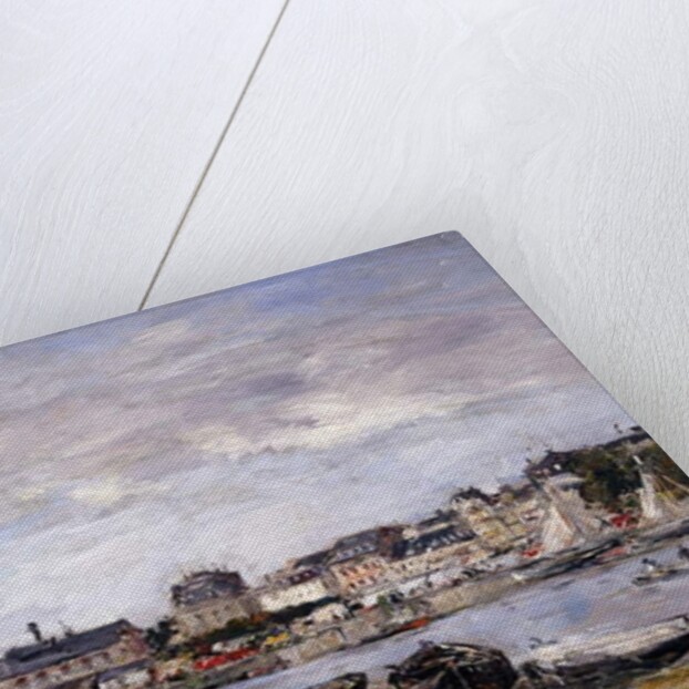 Trouville: View toward Deauville on Market Day; Trouville: Vue prise de Deauville, un Jour de Marche, 1895 by Eugene Louis Boudin