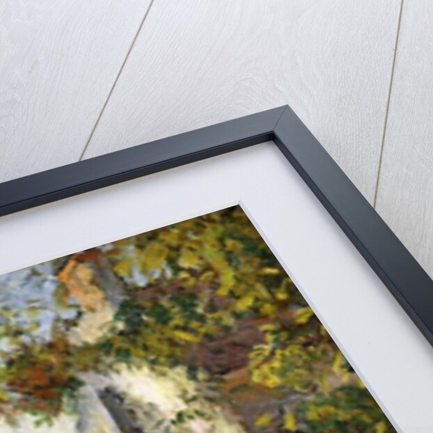 Peasant on an alley by a House, Pontoise by Camille Pissarro