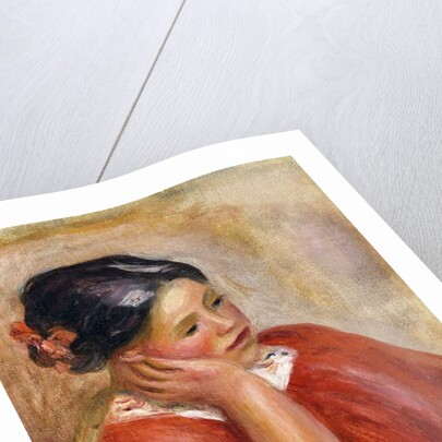 Gabrielle Leaning; Gabrielle Acoudee by Pierre Auguste Renoir