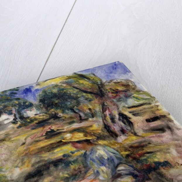 Woman in Blue, Seated; Femme en Bleu Assise by Pierre Auguste Renoir