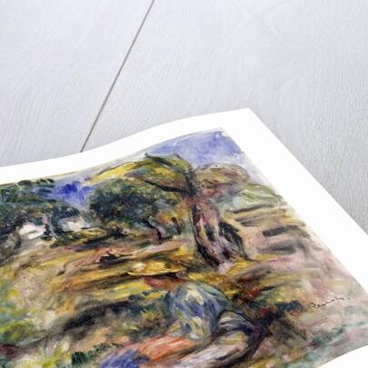 Woman in Blue, Seated; Femme en Bleu Assise by Pierre Auguste Renoir