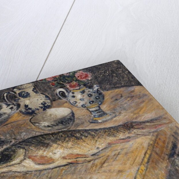 Still Life with Fish, Flowers and Apples by Gustave Loiseau