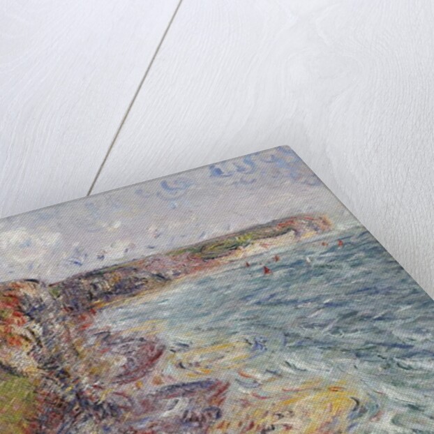 Sailboats near the Cliffs, Yport; Voiliers pres de Falaises, Yport, 1924 by Gustave Loiseau