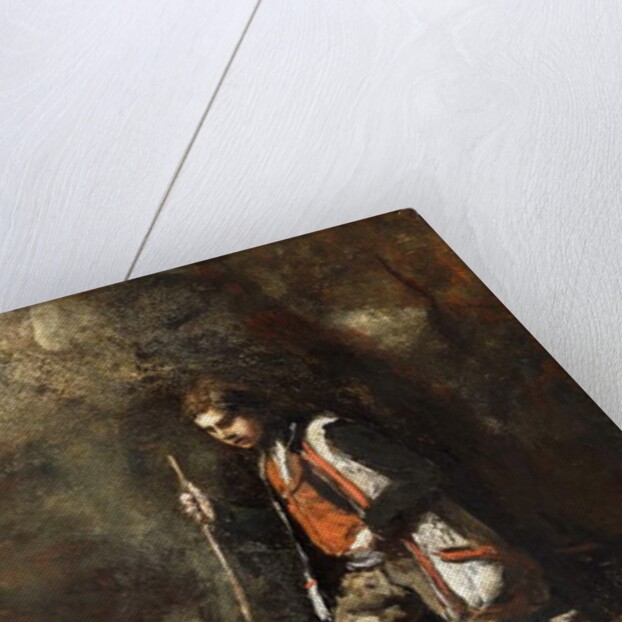 Young Italian boy on the Mountain; Jeune Patre Italien dans le Montagne, c.1845-55 by Jean Baptiste Camille Corot